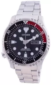 Автоматические мужские часы Citizen Promaster Diver s с черным циферблатом NY0085-86E 200M чёрный