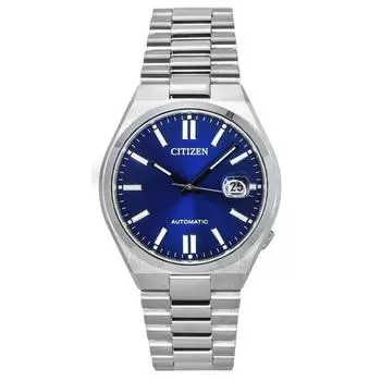 Мужские часы Citizen Tsuyosa из нержавеющей стали с синим циферблатом, автоматические NJ0150-81L синий