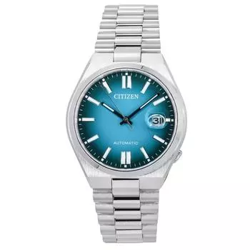 Автоматические мужские часы Citizen Tsuyosa из нержавеющей стали с бирюзовым циферблатом NJ0151-88X бирюзовый