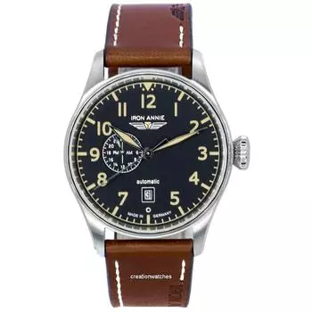 Автоматические мужские часы Iron Annie Cockpit Flight Control с черным циферблатом 51682