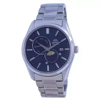 Автоматические мужские часы Orient Contemporary Sun & Moon с синим циферблатом RA-AK0308L10B синий