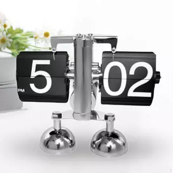 Автоматические перекидные часы, большие цифры, настольные ретро цифровые механические часы для motorcycle