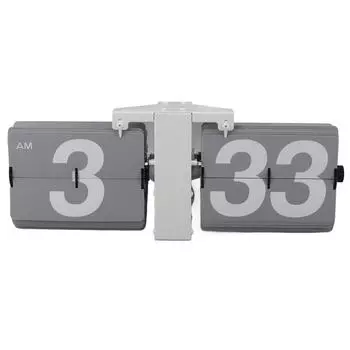 Автоматические перекидные механические часы с питанием от батареи ретро цифровые перекидные часы для рабочего стола серый/белый