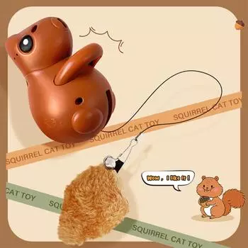 Автоматические подъемные игрушки-мячи для кошек без собственной батареи Игрушки-мячи для автоматических кошек-компаньонов One Size коричневый