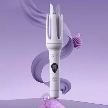 Автоматические щипцы для завивки волос 7, регулируемая температура, быстрый нагрев, 32 мм, бигуди для волос, отрицательные ионы, керамическая электрическая палочка для завивки, женские инструменты для укладки волос фиолетовый