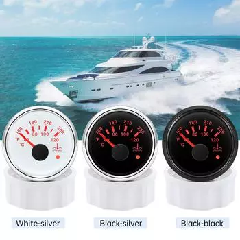 Автоматический 52 мм измеритель температуры воды DC 12 В-24 В светодиодный цифровой дисплей гоночный индикатор уровня воды в баке для автомобиля мотоцикла лодки
