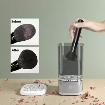 Автоматический электрический очиститель для кистей для макияжа, перезаряжаемый, ленивый, моющий инструмент для быстрой сушки, USB-щетка для чистки кистей для макияжа
