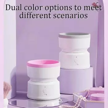 Автоматический электрический очиститель для кистей для макияжа, сушилка для вращающихся косметических кистей, инструменты для макияжа и красоты серый