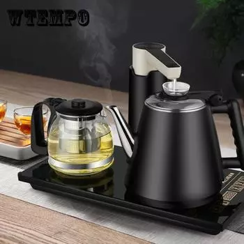 Автоматический чайник, электрический чайник, самососущий, бытовой стеклянный чайник, чайник, индукционная плита, набор с одной кнопкой Automa