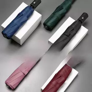 Автоматический черный складной зонт: Двойного назначения для защиты от солнца и дождя, с индивидуальным логотипом для подарка или рекламы