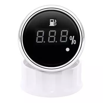 Автоматический цифровой 52 мм указатель уровня топлива с сигнальной лампой 0-190 Ом индикатор масляного бака измеритель морской датчик уровня топлива 100-600 мм 12 В 24 В