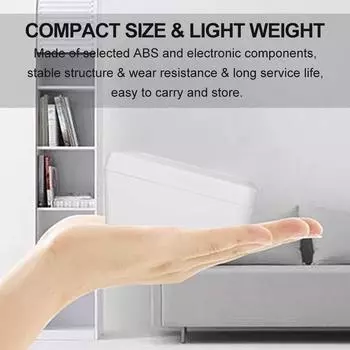 Автоматический цифровой термометр 2-в-1, бесконтактное инфракрасное измерение температуры + отображение времени белый