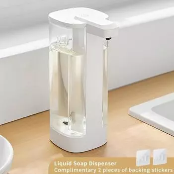 Автоматический датчик для посудомоечной машины, большая емкость 500 мл, зарядка через USB, отдельно стоящий дозатор дезинфицирующего средства для рук и мыла для использования на кухне