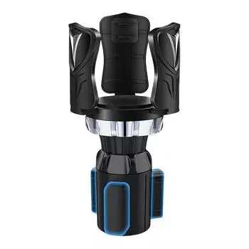 Автоматический держатель для больших бутылок с водой, регулируемые держатели и основание, расширяемый адаптер для подстаканника объемом 10–46 унций и кофейной кружки Silver