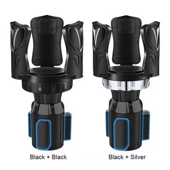 Автоматический держатель для больших бутылок с водой, регулируемые держатели и основание, большой расширитель для стаканов объемом от 10 до 46 унций и кофейных чашек Silver