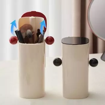 Автоматический держатель для кистей для макияжа, креативный карандаш для бровей, коробка для хранения кистей для макияжа, пыленепроницаемый водонепроницаемый органайзер для кистей для макияжа