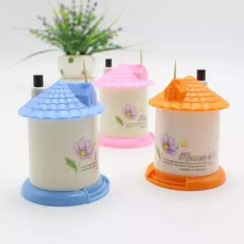 Автоматический держатель для зубочисток в форме дома, контейнер, дозатор, украшение для дома