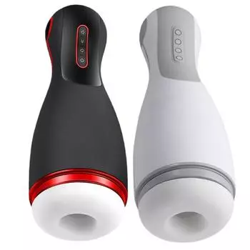 Автоматический держатель на присоске, мужской электрический ролик для мастурбации, перевернутая форма, веселая вибрация, интеллектуальное произношение, чашка самолета с глубоким горлом 28cm