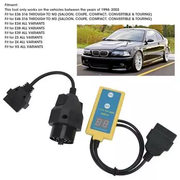 Автоматический диагностический инструмент SRS, считыватель кодов неисправностей, сканер сброса, подходит для E36/E46/E34/E38/Z3/Z4/X5
