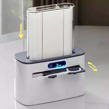 Автоматический диспенсер для ниток, электрический держатель для нити, аккумуляторная коробка для палочек для хранения темно-синий