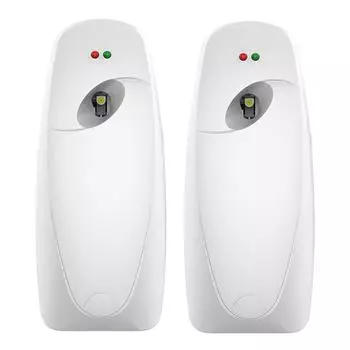 Автоматический диспенсер для освежителя воздуха, 2 шт. в упаковке, автоматический диспенсер для освежителя воздуха, настенный, для коммерческого и домашнего использования белый