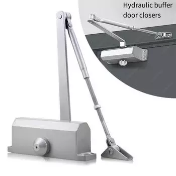 Автоматический доводчик дверей с гидравлическим буфером — сверхплавное закрывание для повышения безопасности и удобства для домов и офисов