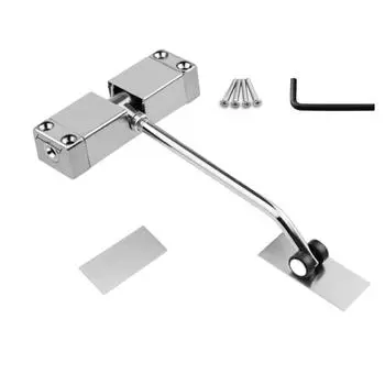 Автоматический доводчик двери Регулируемый пружинный доводчик двери Тихий пружинный доводчик двери Модернизация для дома и офиса серебряный