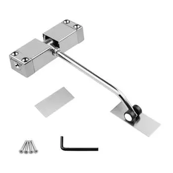 Автоматический доводчик двери Регулируемый пружинный доводчик двери Тихий пружинный доводчик двери Модернизация для дома и офиса серебряный