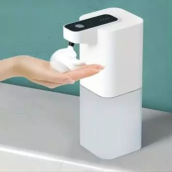 Автоматический дозатор мыла, бесконтактный дозатор пенного мыла, умная индукционная пенная машина, 400 мл/14 унций, перезаряжаемый через USB 400ml