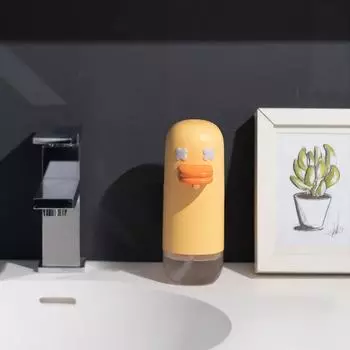 Автоматический дозатор пенного мыла Cute Duck, 350 мл, бесконтактный дозатор пенного мыла, настольный компьютер с питанием от USB жёлтый