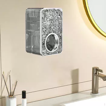 Автоматический дозатор зубной пасты, принадлежности для ванной комнаты, соковыжималка, настенный монтаж для дома серый