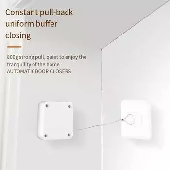 Автоматический дверной доводчик без перфорации Дверные доводчики с тросиком Регулируемый дверной упор Кронштейн типа Автоматический дверной доводчик