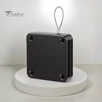 Автоматический дверной доводчик с 1,2-метровой стальной проволокой, регулируемый без пробивки, настенный, для спальни, ванной комнаты, занавески для душа, раздвижной экран, открыватель двери, закрывающее устройство A чёрный