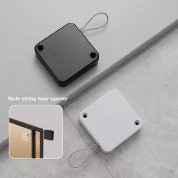 Автоматический дверной доводчик с 1,2-метровой стальной проволокой, регулируемый без пробивки, настенный, для спальни, ванной комнаты, занавески для душа, раздвижной экран, открыватель двери, закрывающее устройство E