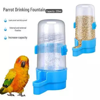 Автоматический фонтан для поения клеток для птиц - Luding Chicken Kettle Accessories 220ML зелёный