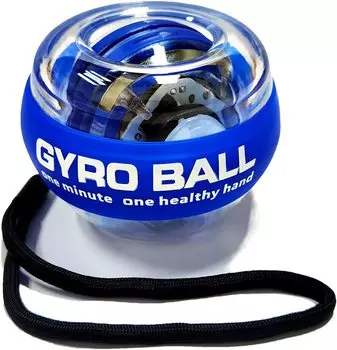 Автоматический гироскопический мяч Power Gyro Ball с подсветкой, тренажер для запястья и предплечья, тренировка суставов и мышц со светодиодной подсветкой