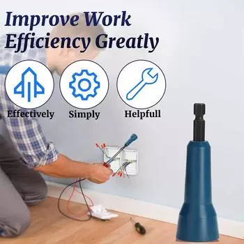 Автоматический инструмент для зачистки проводов Электрический инструмент для зачистки витых проводов Шестигранная ручка для шуруповертов с электроприводом Инструменты для зачистки кабеля Скручивание соединителей красный