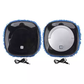 Автоматический интеллектуальный робот для мытья полов с резервуаром для воды, пылесос и робот для мытья полов, автоматический робот для мытья полов, подметальный аппарат для дома чёрный