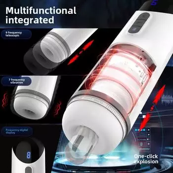 Автоматический интеллектуальный телескопический перистальтический вибрационный самолет-чашка мужской мастурбатор секс-игрушки Tiangong-1 Masturbator