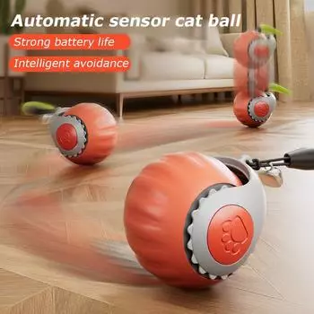 Автоматический катящийся мяч интерактивный мяч игрушки для кошек товары для животных электрическая дрессировка собак и кошек для имитации крыс перезаряжаемые продукты