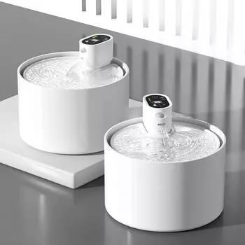 Автоматический керамический диспенсер для воды для кошек Диспенсер для воды для домашних животных Диспенсер для воды Отключенный циркулятор потока для собак и кошек 19cm