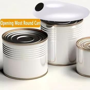 Автоматический консервный нож One-Touch - Технология Smooth Edge - Портативный и простой в использовании для пожилых людей, людей с артритом, для использования на открытом воздухе красный