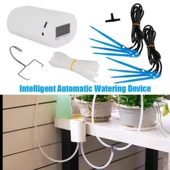 Автоматический контроллер насоса для полива, садовый гаджет, 8/4/2 головки, домашний разбрызгиватель для цветочных растений, устройство для капельного полива на открытом воздухе, система таймера насоса 2 Head