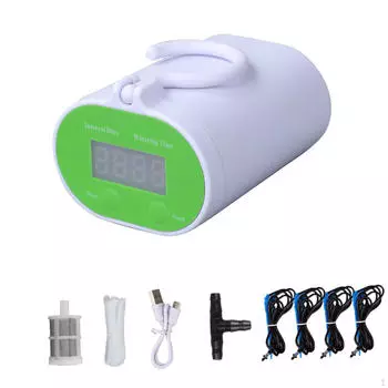 Автоматический контроллер насоса для полива, система полива сада, капельный комплект для небольших dripping 4 pots