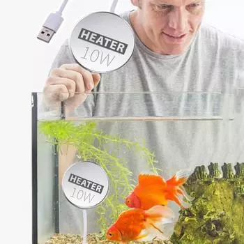 Автоматический мини-водяной нагревательный стержень 5 Вт/10 Вт, погружной нагреватель для аквариума