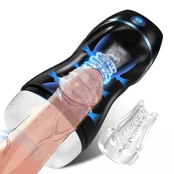 Автоматический мужской мастурбатор с всасыванием, 7 скоростей, вибрация и всасывание, карманная киска без рук, тактильные ощущения с реалистичной 3D-текстурой, мужские секс-игрушки