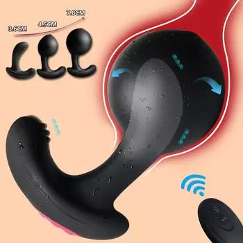 Автоматический надувной анальный вибратор, надувная анальная пробка с дистанционным управлением для массажа простаты, секс-игрушки
