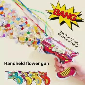 Автоматический надувной фейерверк: Маленький метатель лент для салюта на Новый год, дни рождения и праздники