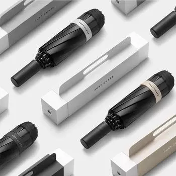 Автоматический обратный зонт для женщин, складной зонтик с защитой от ультрафиолета, ветрозащитный, прочный, 12-костный, солнцезащитный зонт тёмно-синий