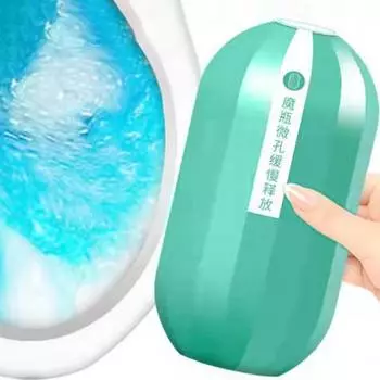 Автоматический очиститель унитаза, безопасные ингредиенты, удобный, быстродействующий, эффективный инструмент для удаления пятен, эффективный инструмент для чистки унитаза. зелёный